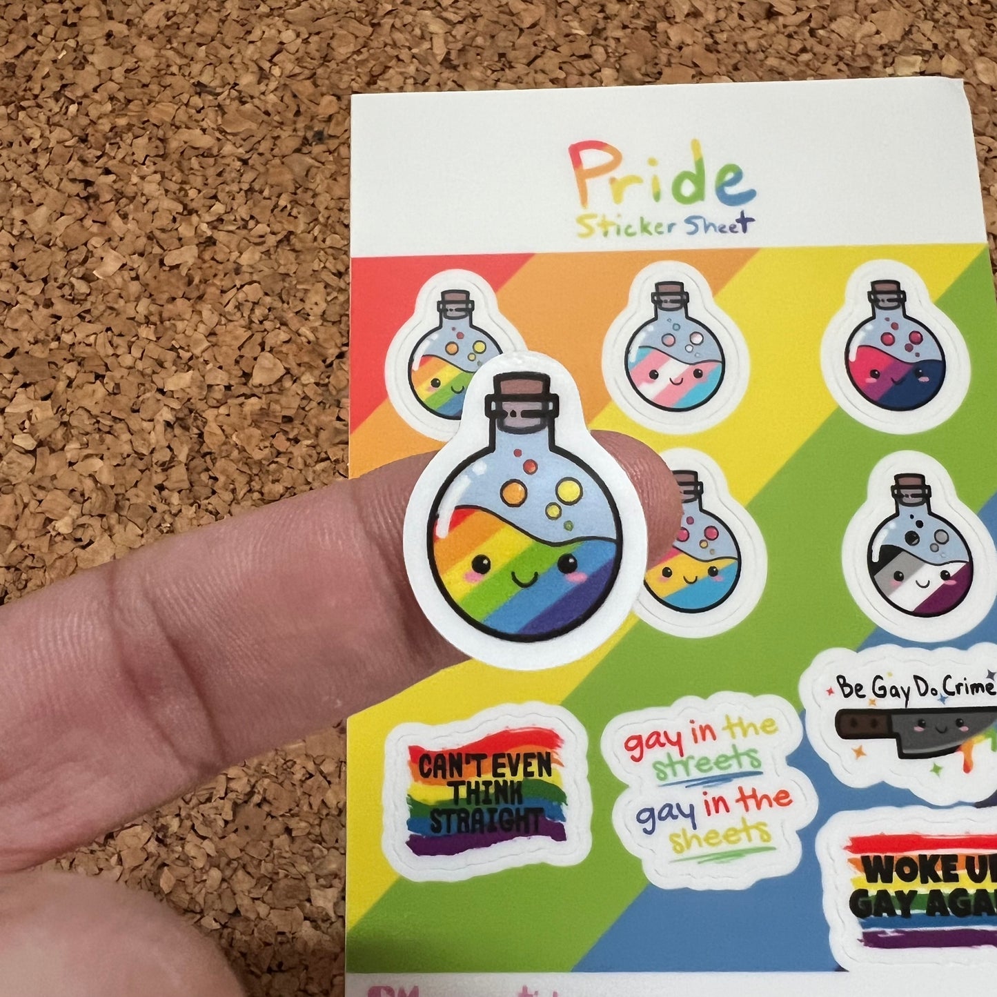 LGBTQ + Pride Weatherproof Sticker Sheet