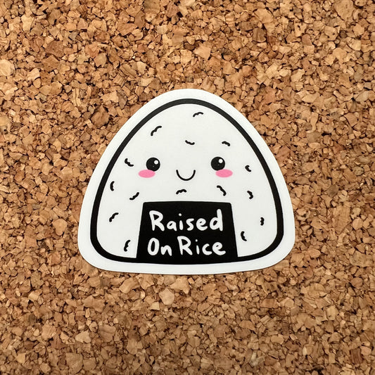 Raised On Rice Sticker Cute Rice Ball Sticker