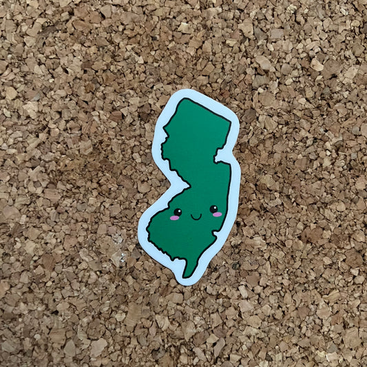 Kawaii New Jersey NJ Sticker