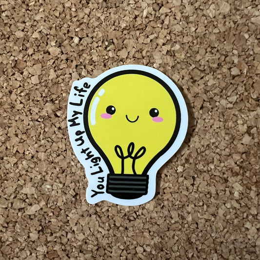 Light Bulb You Light Up My Life Sticker