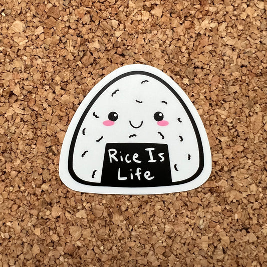 Rice Is Life Sticker Cute Rice Ball Sticker