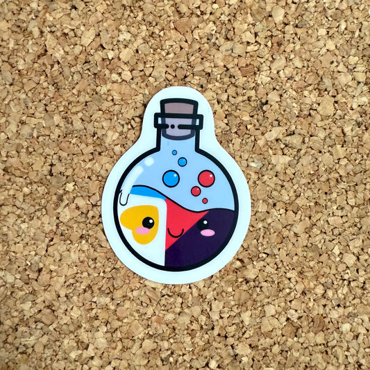 Polyamorous Pride Potion Sticker