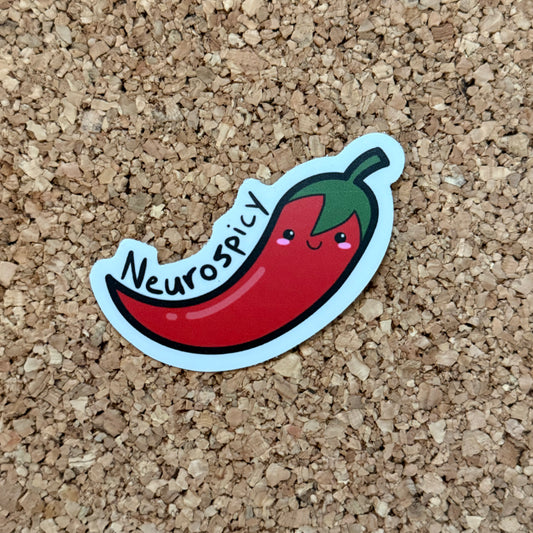 Neurospicy Kawaii Neurodivergent Pepper Sticker