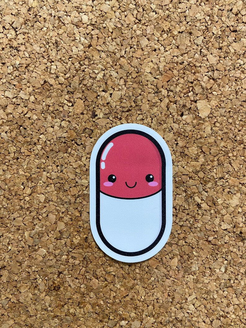 Happy Pills Mental Health Sticker