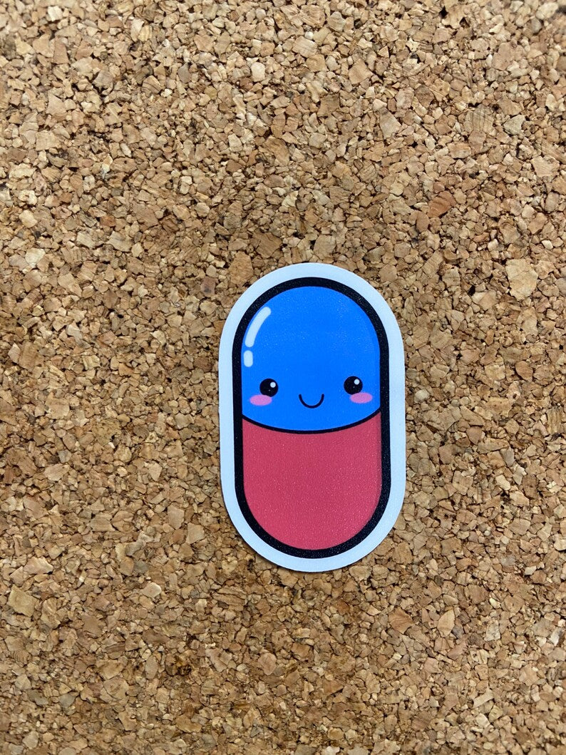 Happy Pills Mental Health Sticker