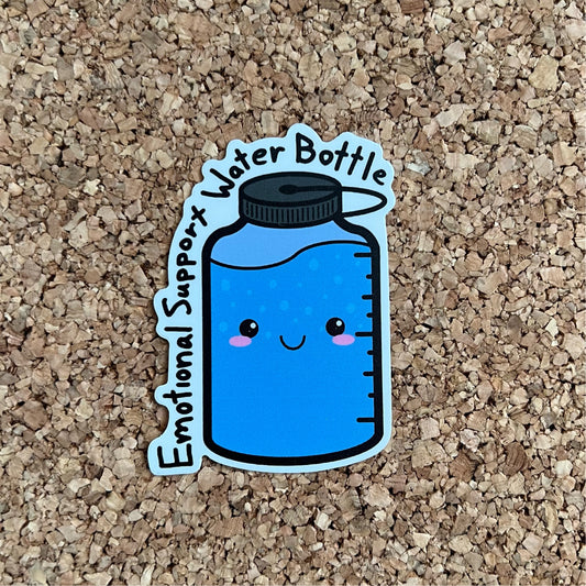 Emotional Support Water Bottle Sticker