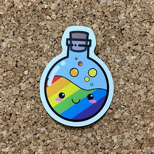 Kawaii Gay Pride Potion LGBTQ+ Sticker