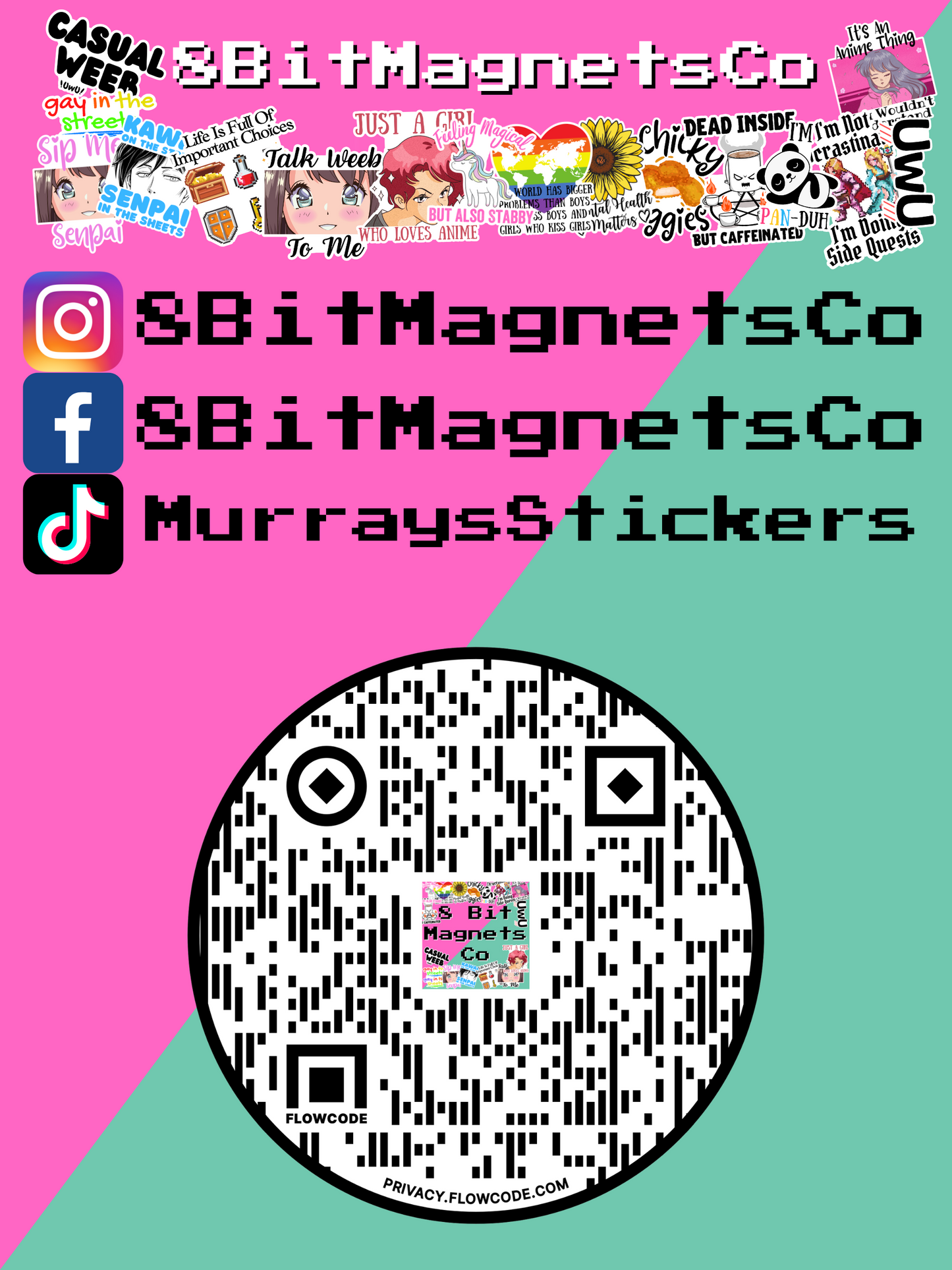 Dubs Not Subs Anime Sticker