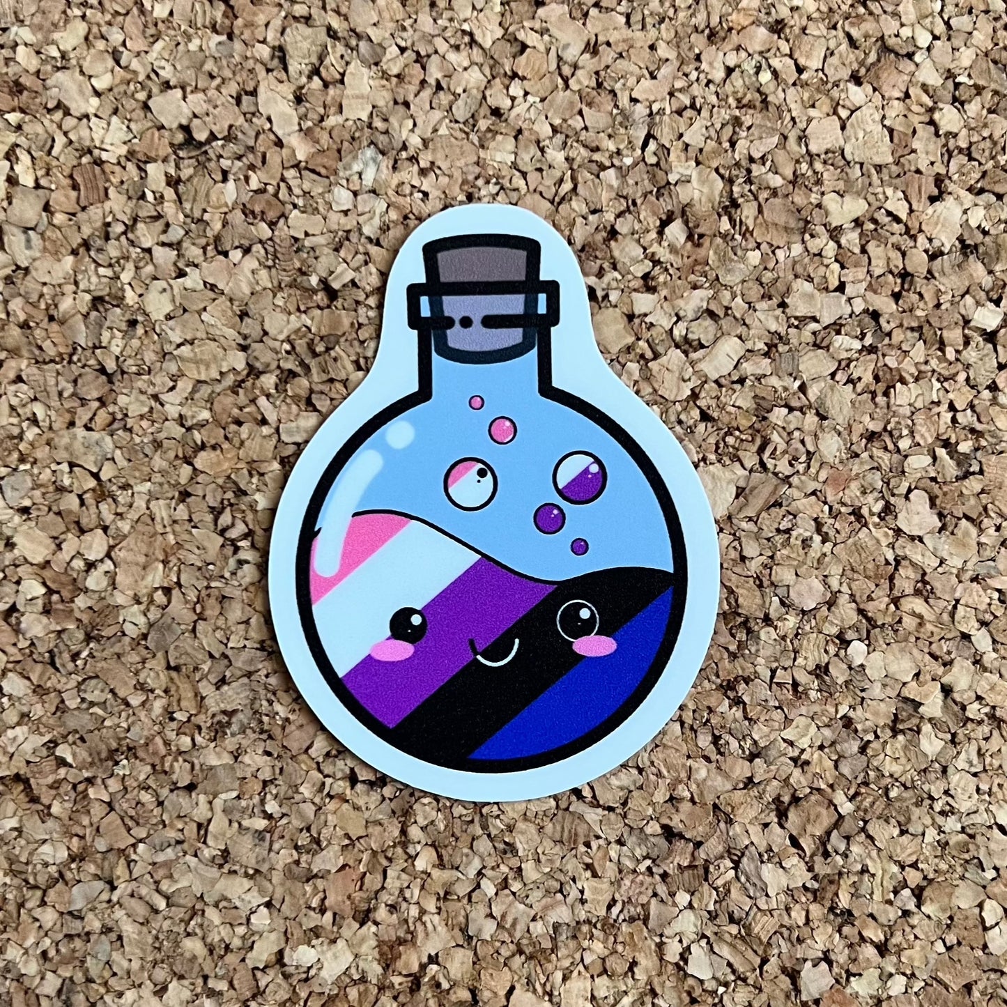 Kawaii Genderfluid Pride Potion LGBTQ+ Pride Sticker