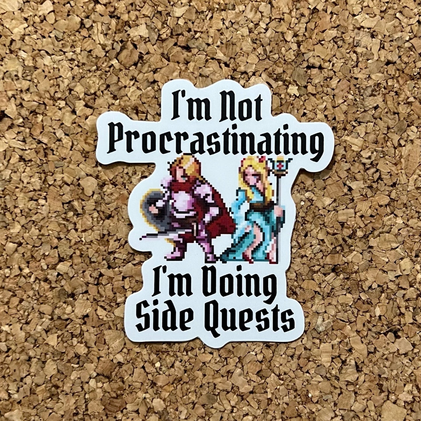 I’m Not Procrastinating I’m Doing Side Quests Gamer Sticker