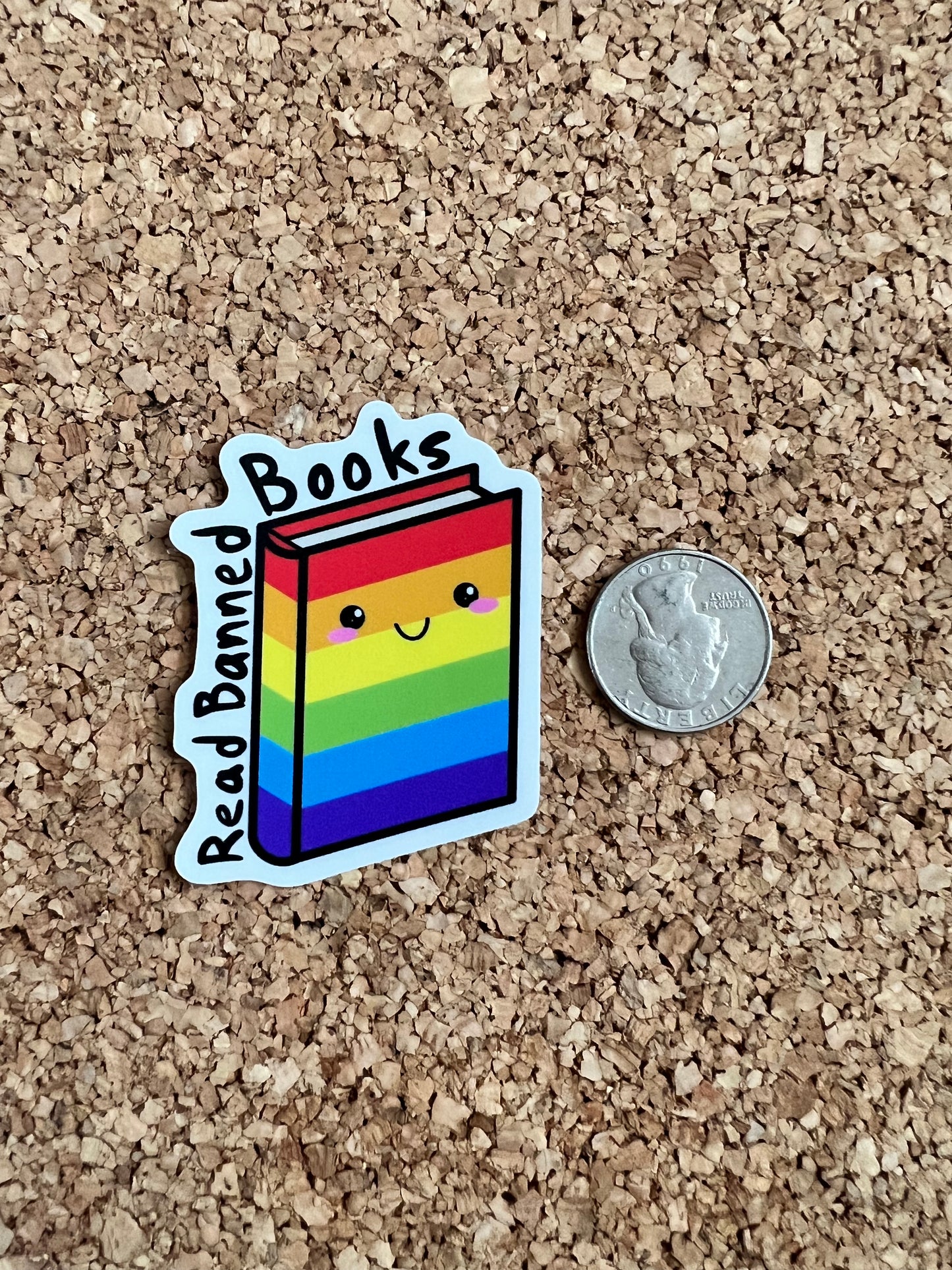 Read Banned Books LGBTQ+ Pride Sticker