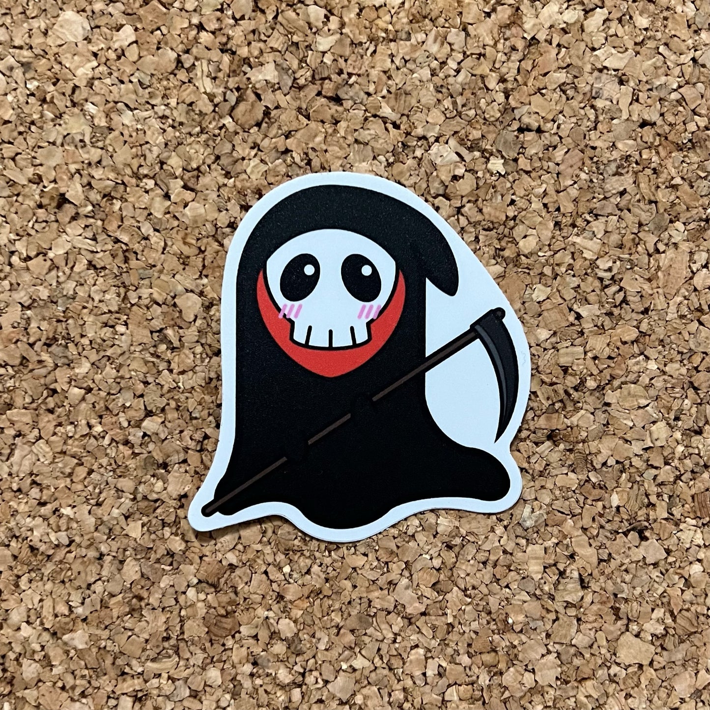 Grim Reaper Cute Goth Sticker