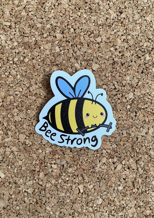 Bee Strong Kawaii Bee Sticker