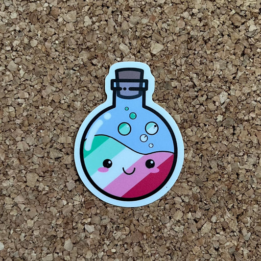 Kawaii Abrosexual Pride Potion Sticker Sexual Fluidity LGBTQ+ Pride