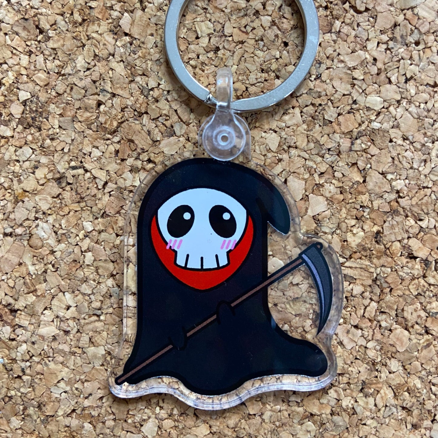 Kawaii Grim Reaper Acrylic Keychain