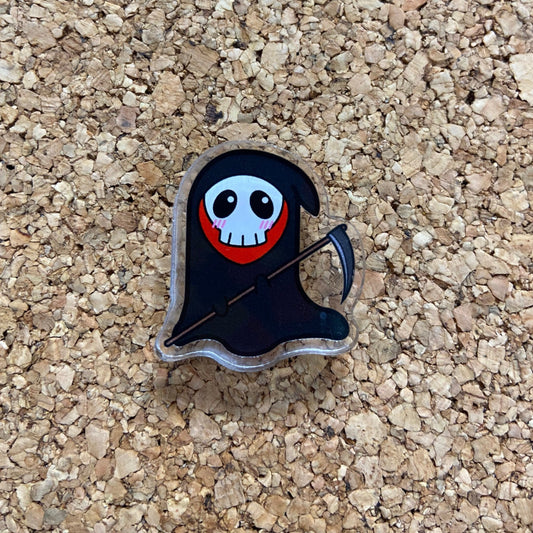 Kawaii Grim Reaper Death Pin for Goths