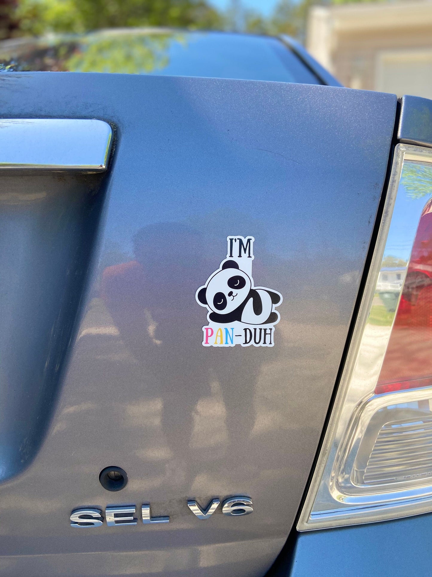 I'm Pan-Duh Magnet Pansexual Panda Pun LGBTQ+ Magnet