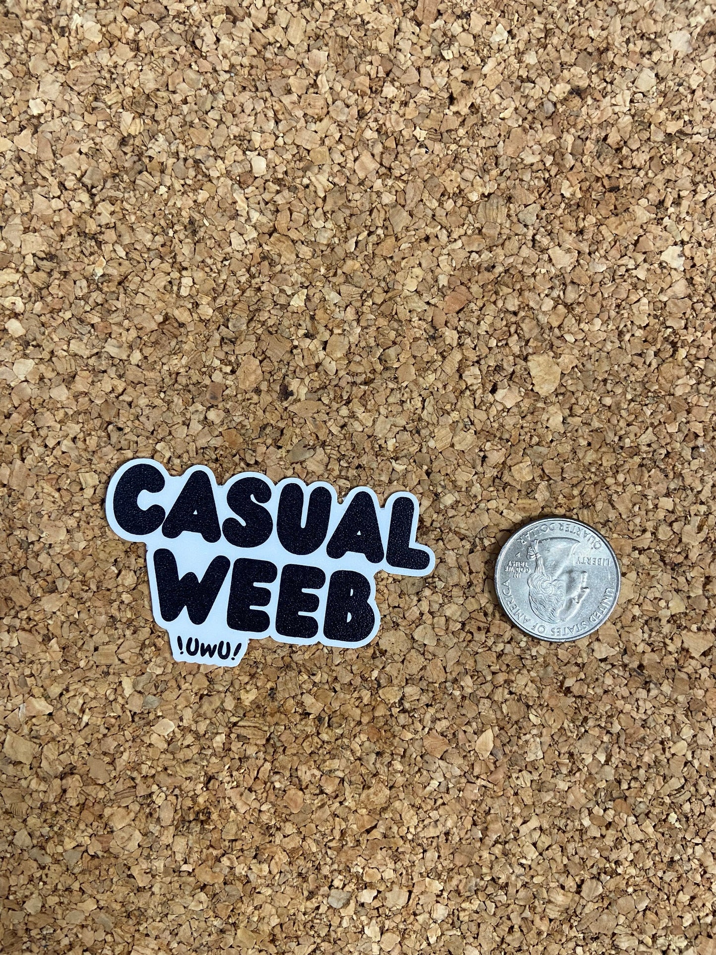 Casual Weeb UwU Anime Sticker