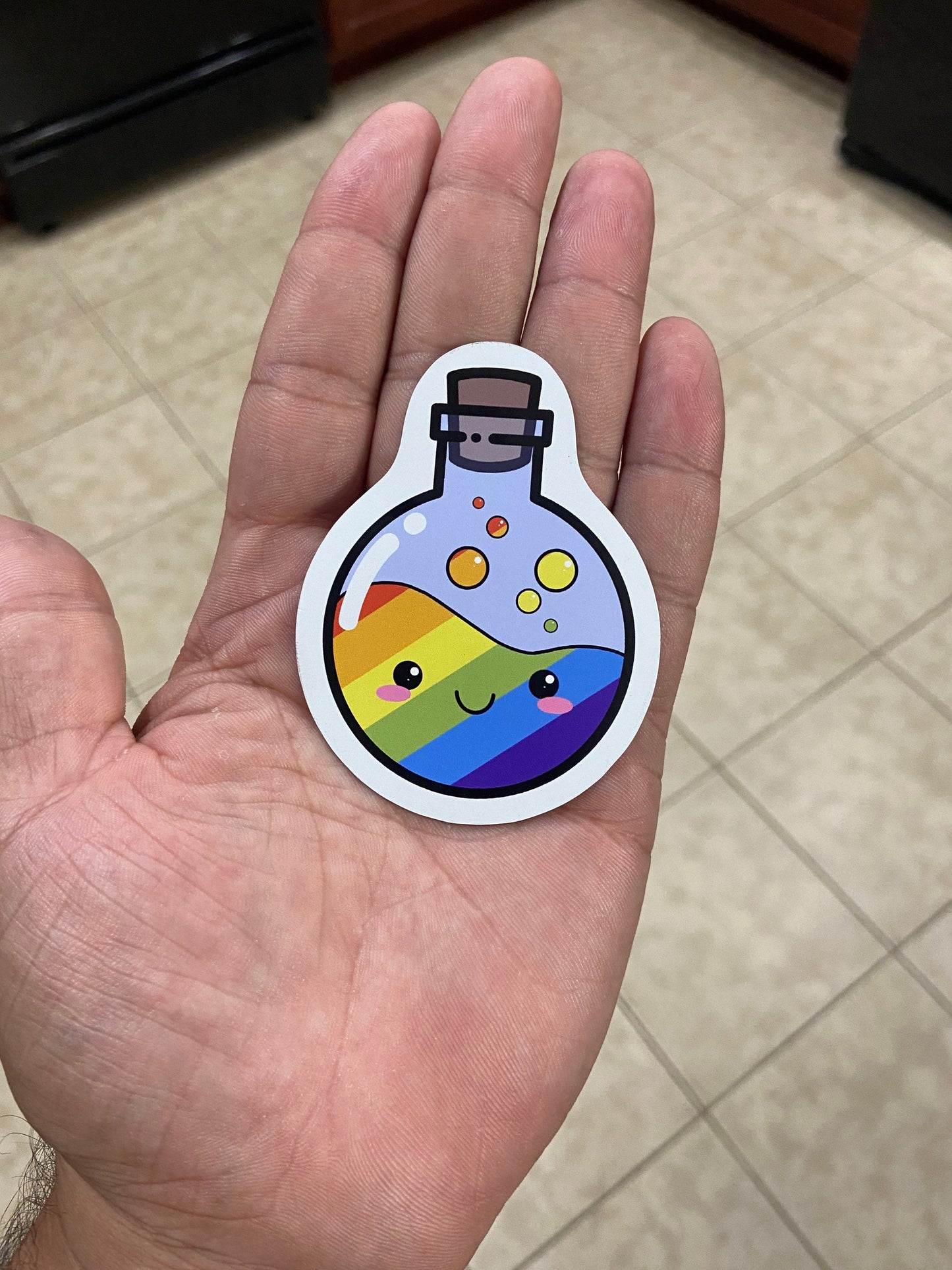 Kawaii Gay Pride Potion LGBT Gay Pride Magnet