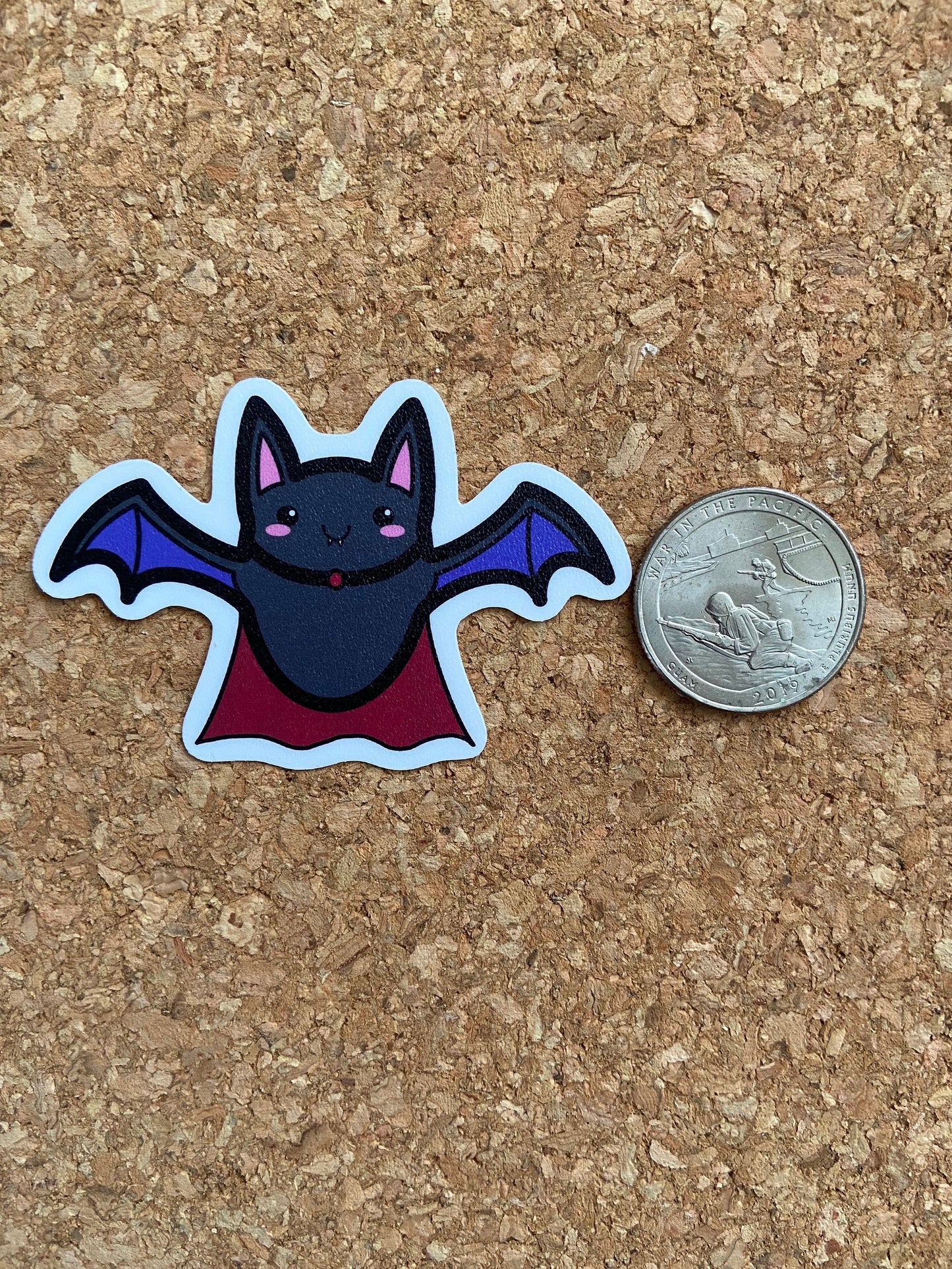 Kawaii Vampire Bat Sticker