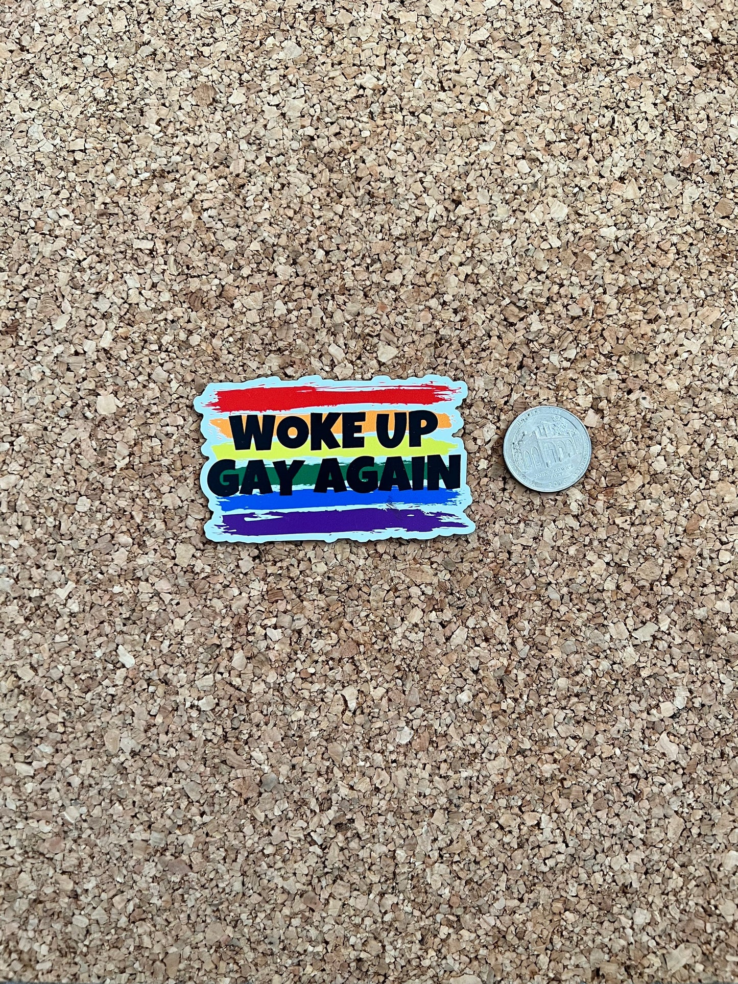 Woke Up Gay Again Gay LGBT Pride Magnet