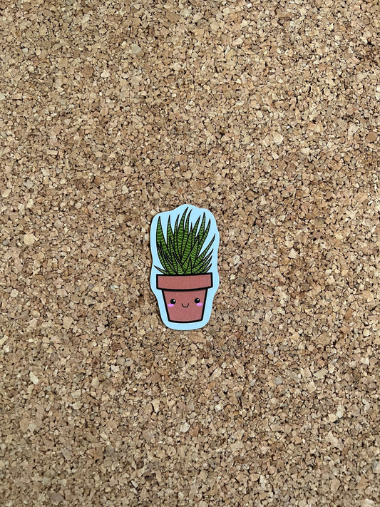 Kawaii Succulents Haworthia Zebra Sticker