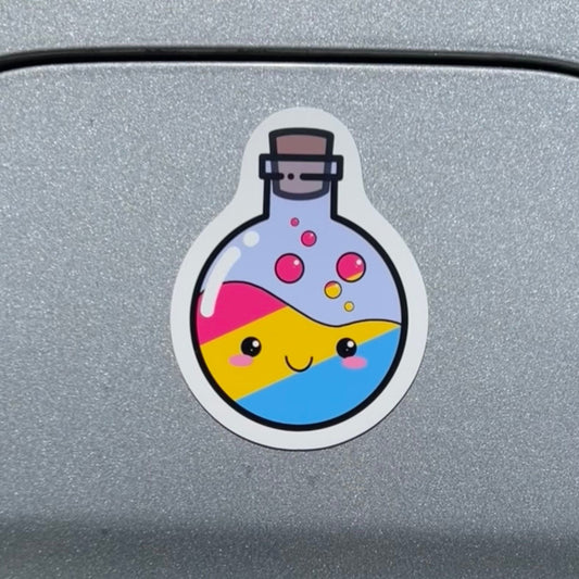 Kawaii Pan Pride Potion Pansexual LGBT Pride Magnet