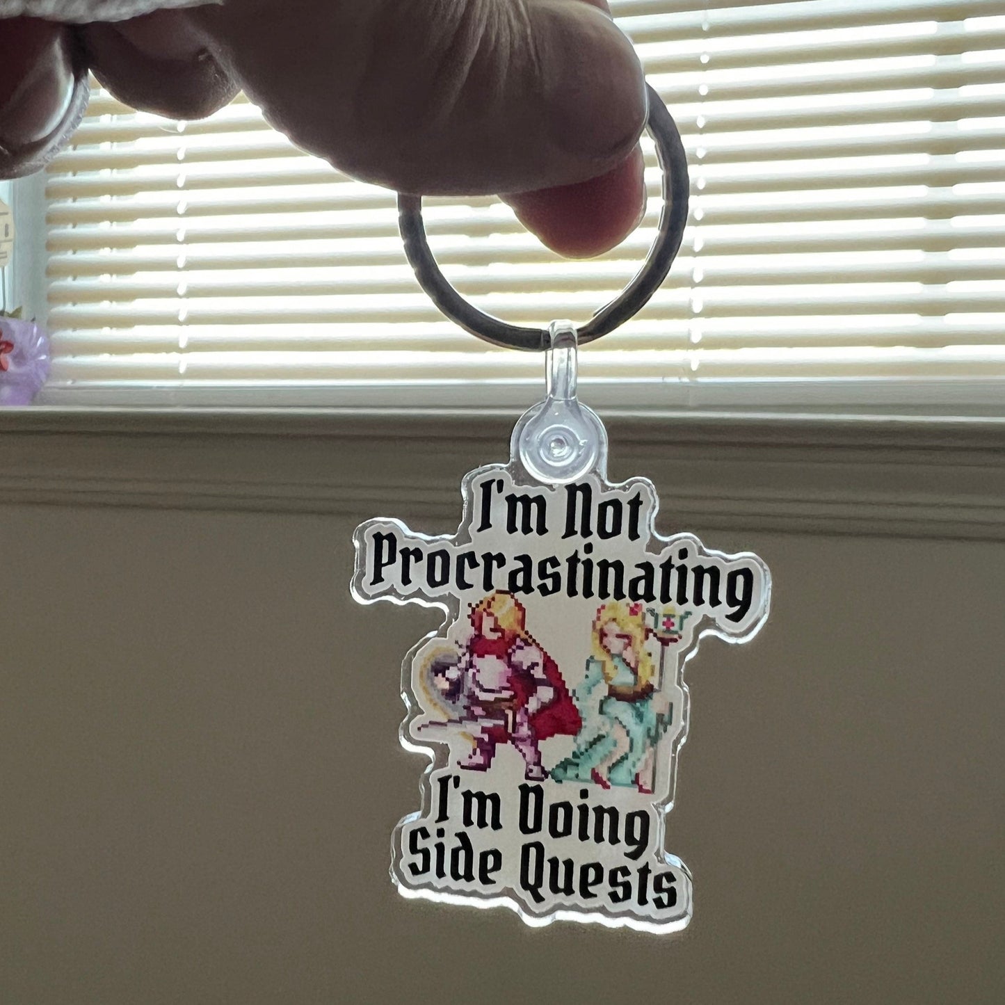 I’m Not Procrastinating I’m Doing Side Quests Gaming Keychain