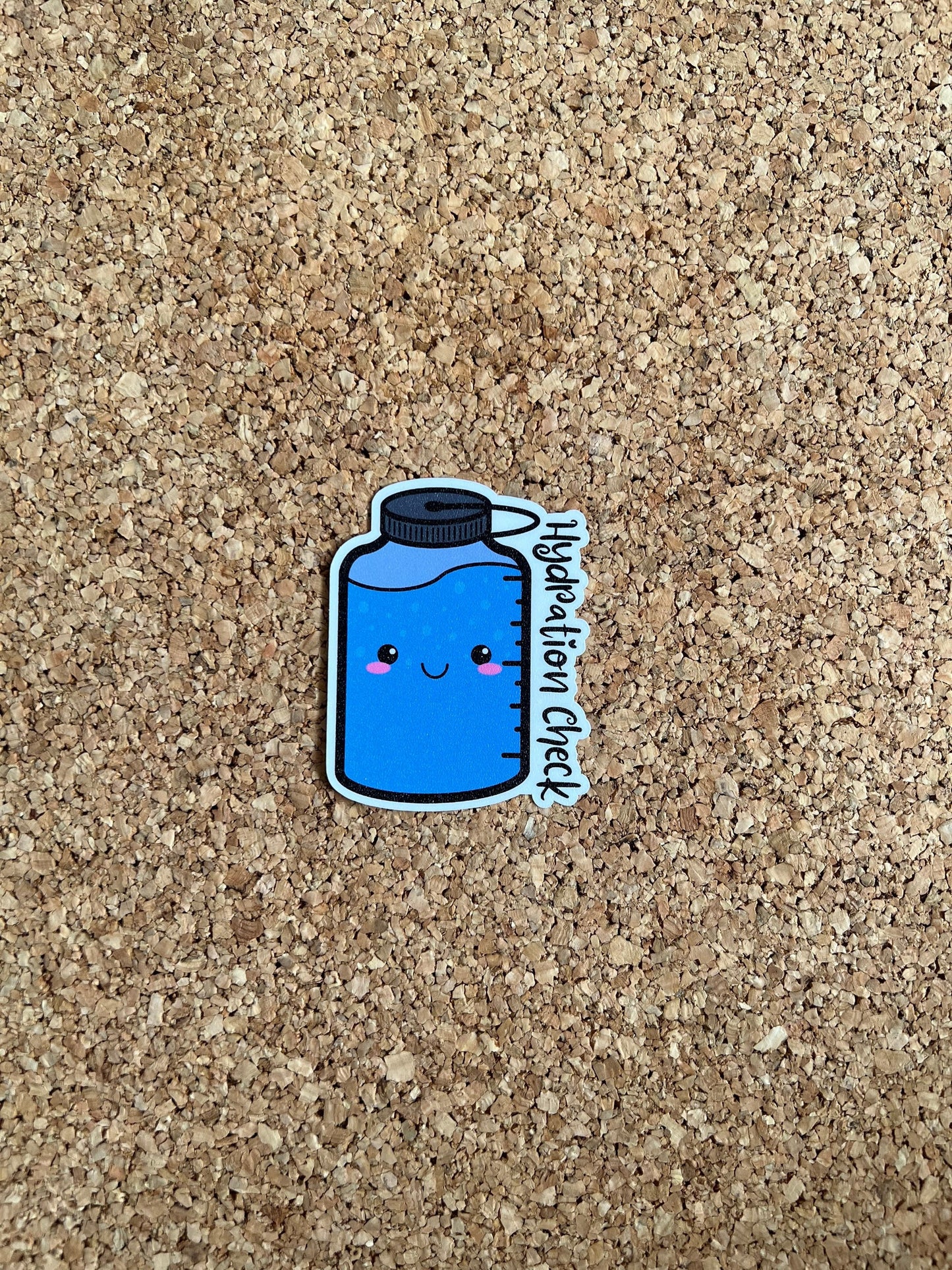 Hydration Check Water Bottle Sticker