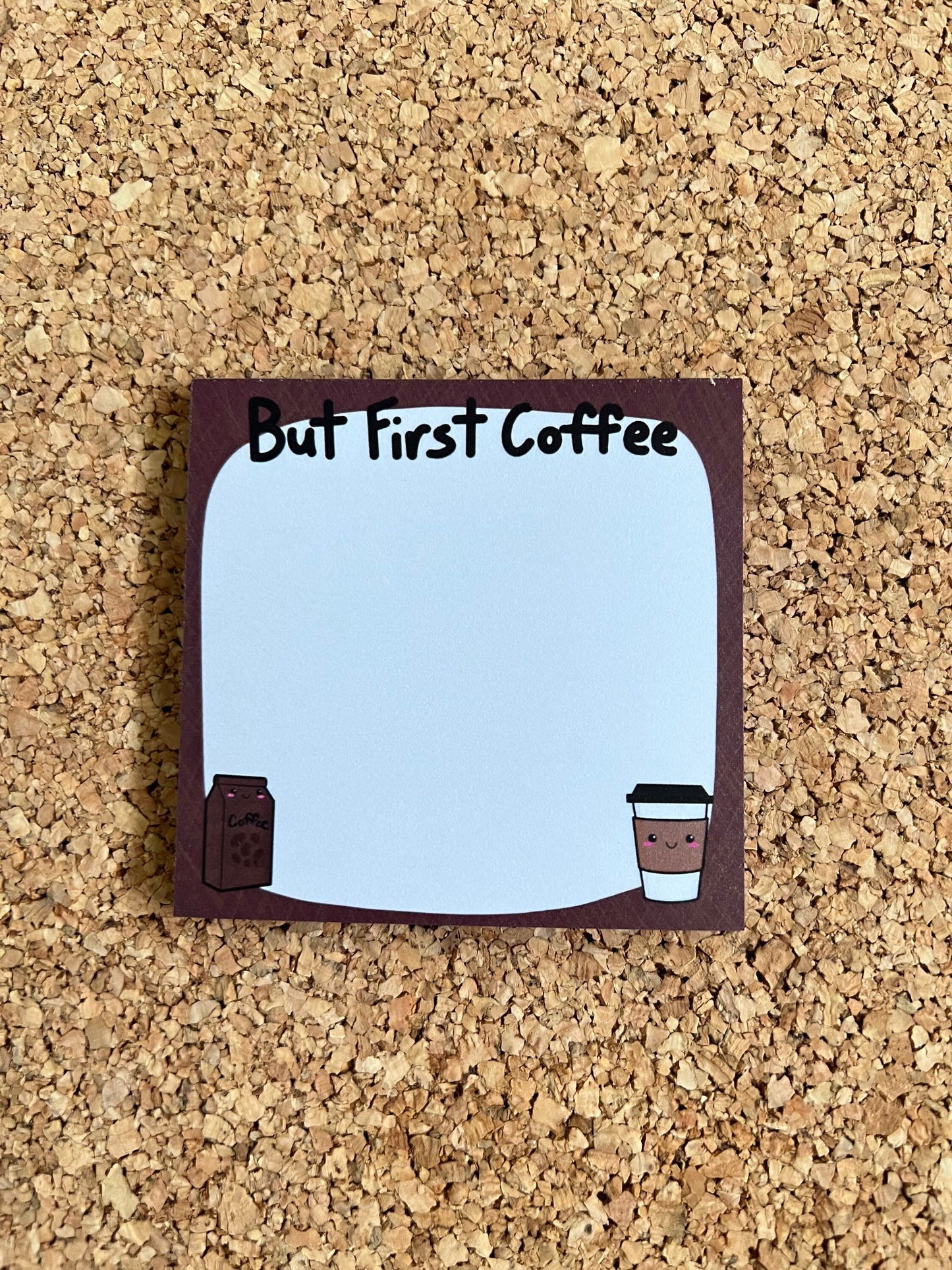 But First Coffee Sticky Note Stationery, Coffee Sticky Post It Note Pad