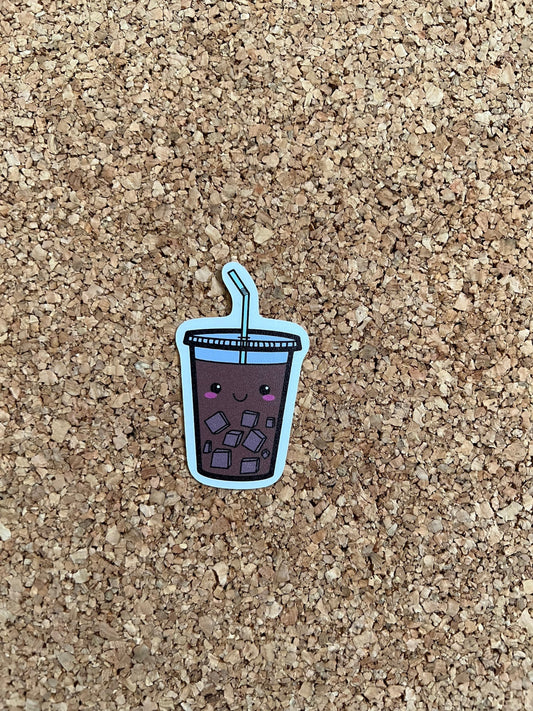 Kawaii Iced Coffee Cup Sticker