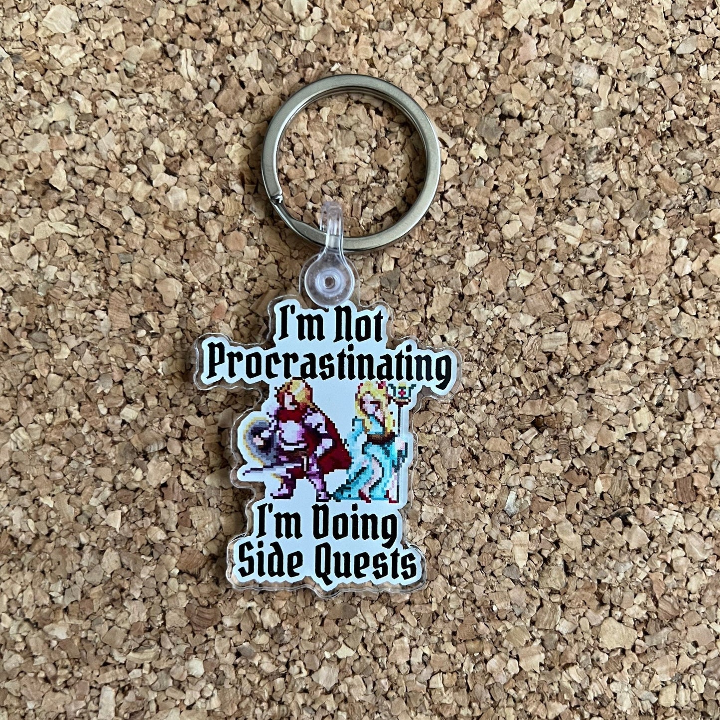 I’m Not Procrastinating I’m Doing Side Quests Gaming Keychain