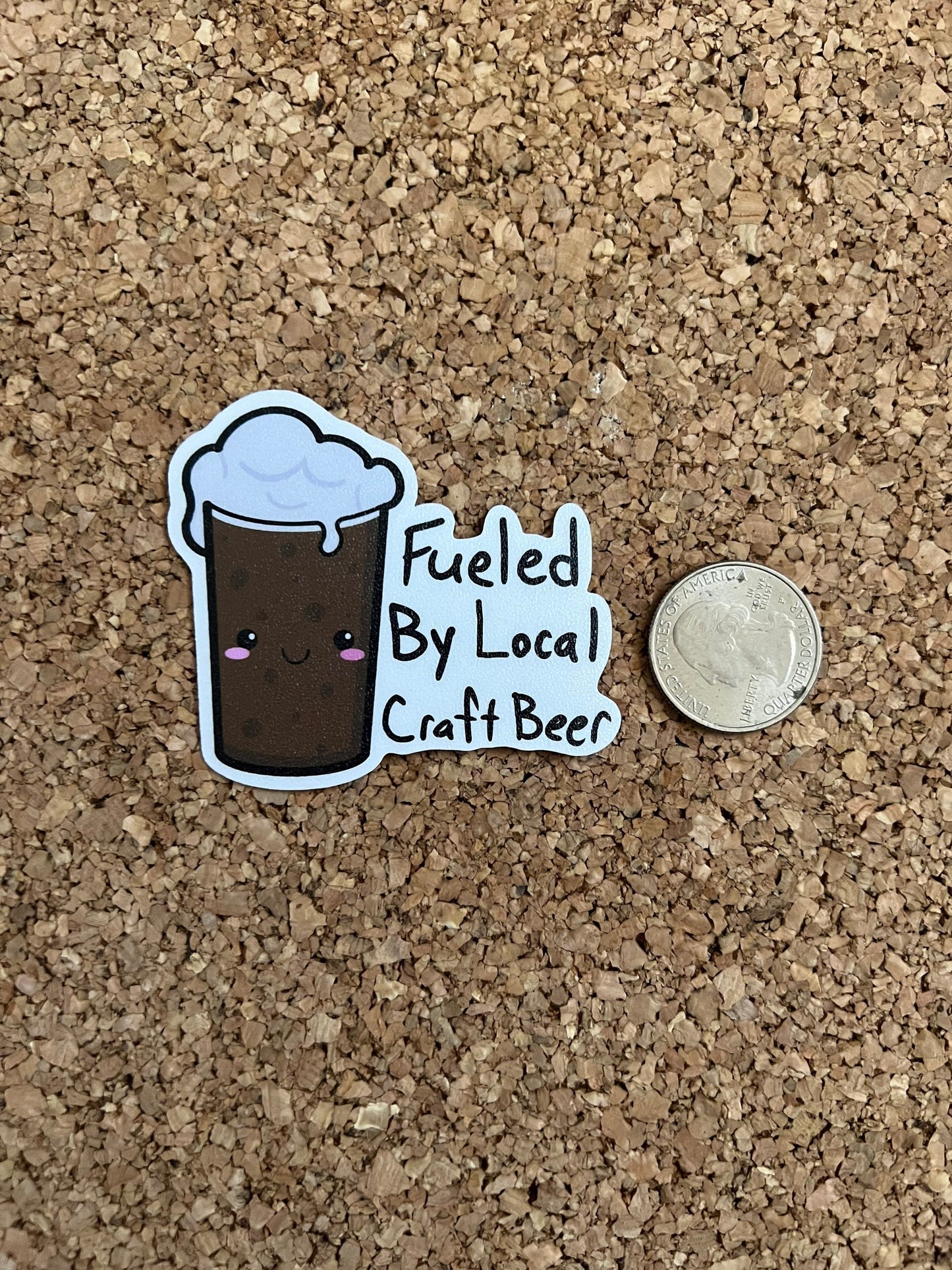 Fueled By Local Craft Beer Sticker