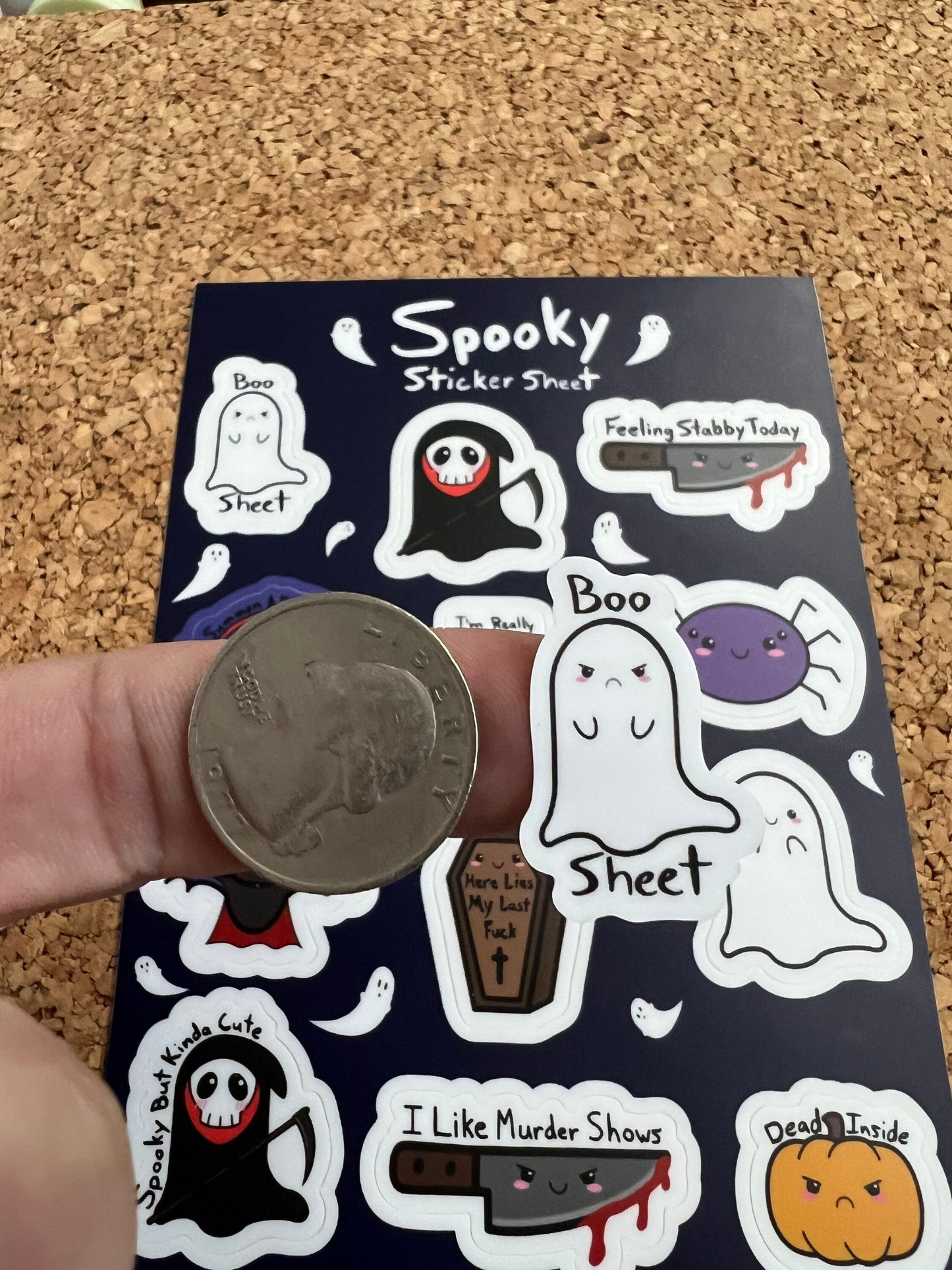 Kawaii Spooky Halloween Sticker Sheet